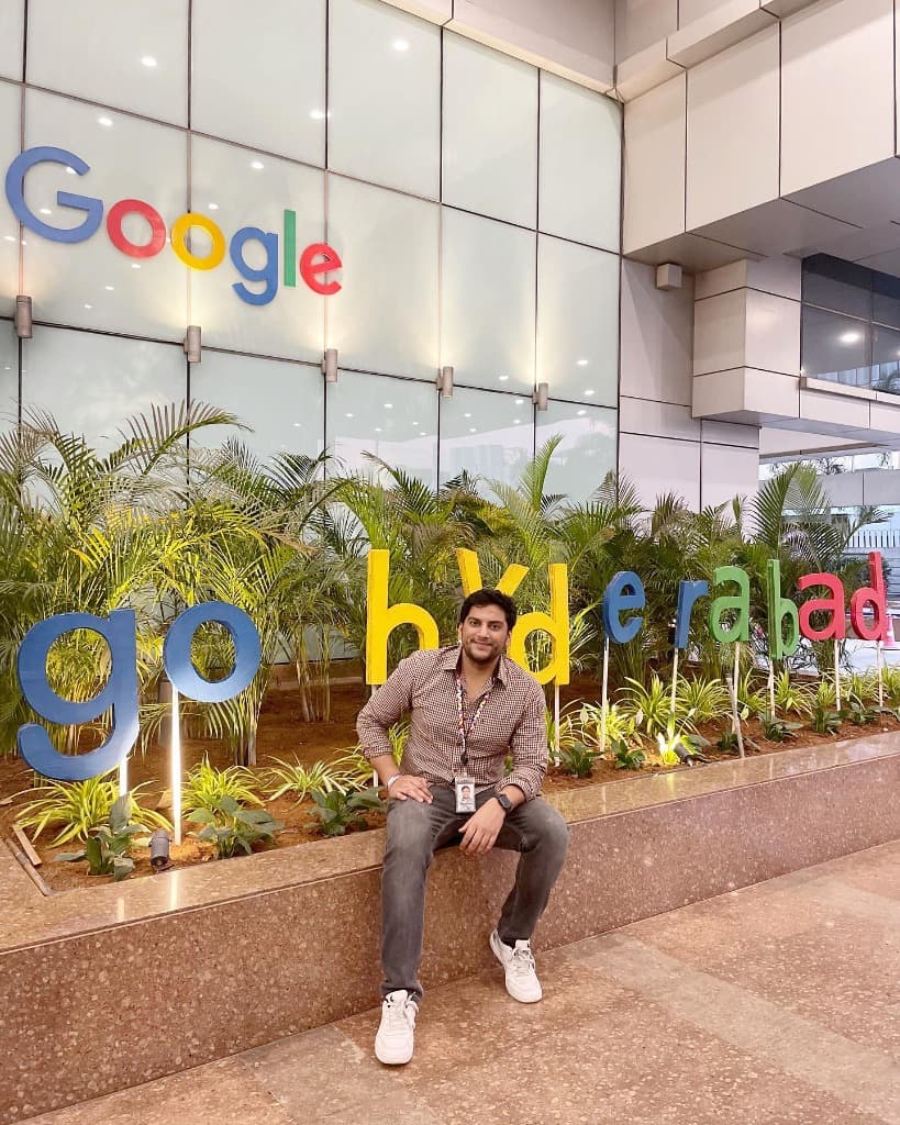 Shubham Chawla at Google Hyderabad